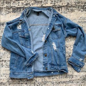 Distressed Denim Jacket